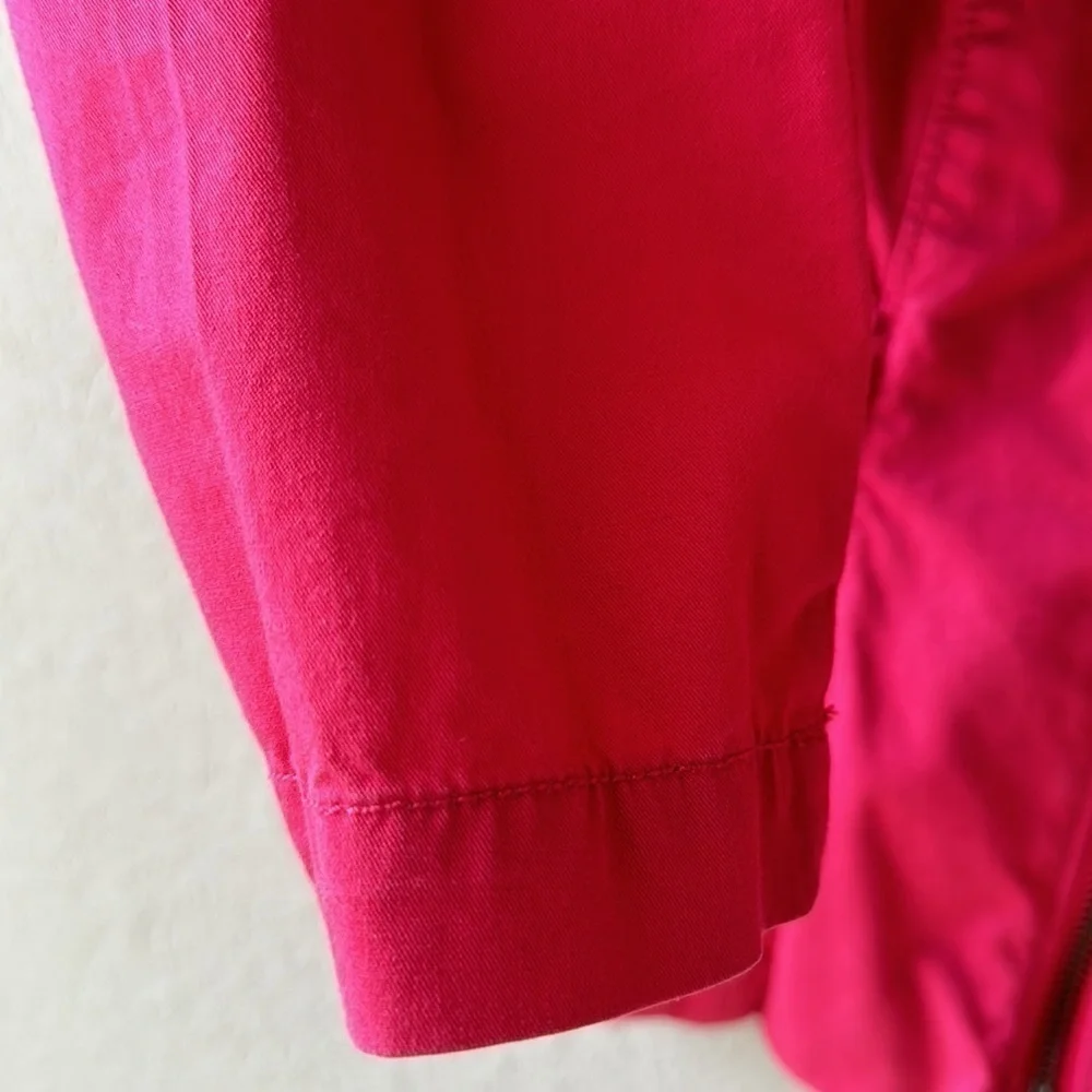 LOFT Hot Pink Cotton‎ Peplum Style Jacket Size XS